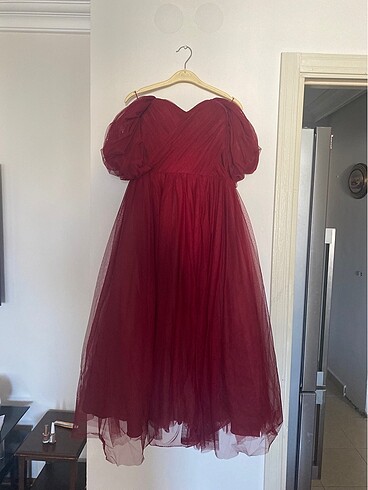 36 Beden Bordo abiye