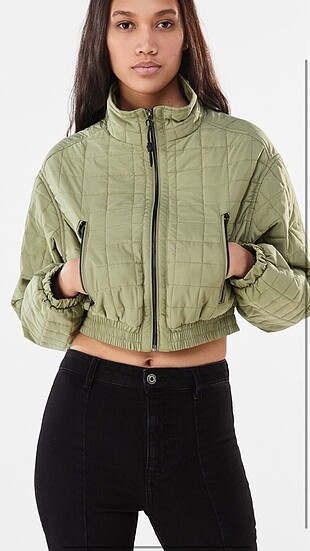 Crop ceket