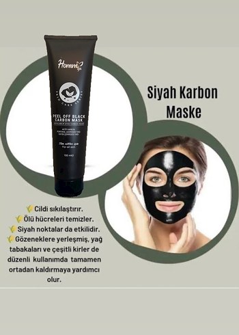 Homm Life Soyulabilir Siyah Karbon Maske 100ml - Görsel 5