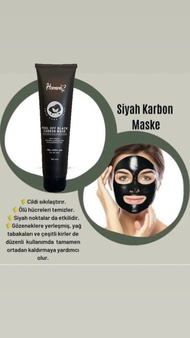 Homm Life Soyulabilir Siyah Karbon Maske 100ml - Görsel 5