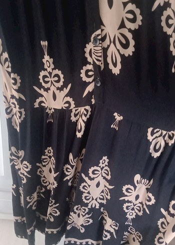 Püsküllü Nakışlı Siyah Bohem Uzun Elbise - Görsel 2