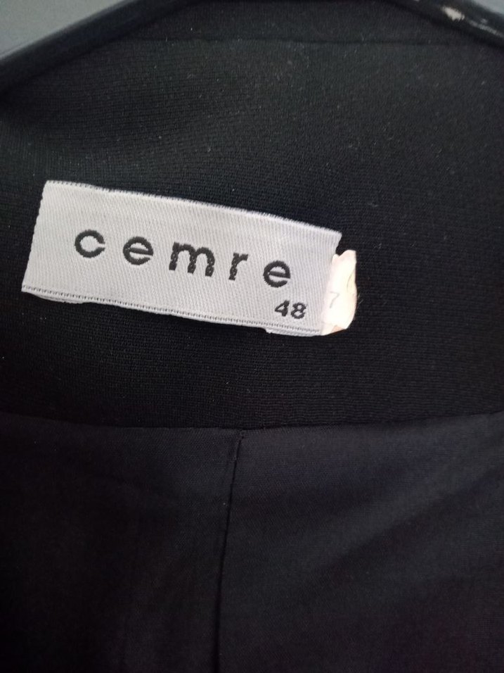 Uzun Kollu Siyah Kadın Blazer Ceket - Görsel 3