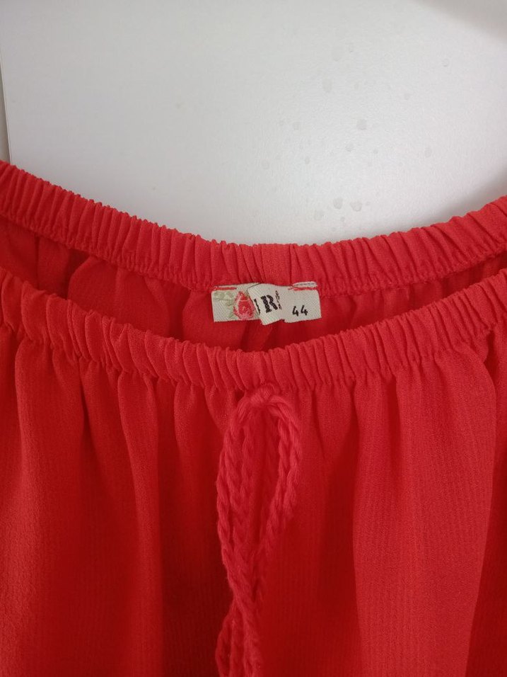 Püsküllü Kısa Kollu Bohem Bluz - Görsel 3