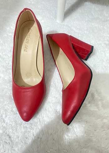 Abiye Klasik Kırmızı Stiletto Kadın Ayakkabı
