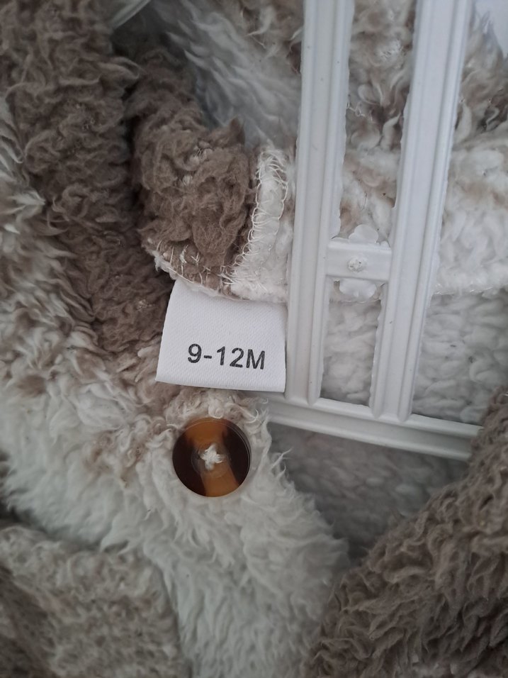 Kahverengi Ekose Kürklü Bebek Tulumu - Görsel 2