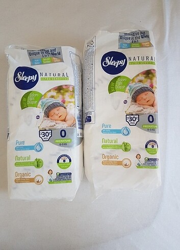 Sleepy Natural 0 Numara Prematüre 59 Adet Bebek Bezi