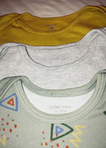 Carter's 3 Adet Renkli Uzun Kollu Bebek Body