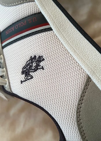 U.S. Polo Assn. Beyaz Erkek Ayakkabı - Görsel 2