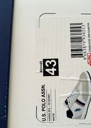 U.S. Polo Assn. Beyaz Erkek Ayakkabı - Görsel 8