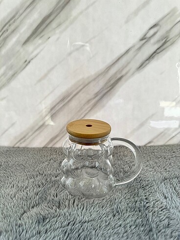 Bambu kapaklı Üzümlü bardak