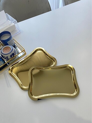 2li gold fiyonk model sunum tepsisi