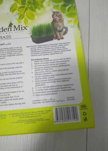  Garden Mix Kedi Çimi - Sindirimi Rahatlatır