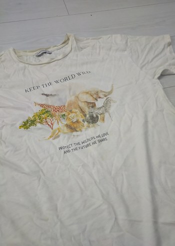 Baskılı Pamuklu Hamile Tişörtü, Kısa Kollu - Görsel 3