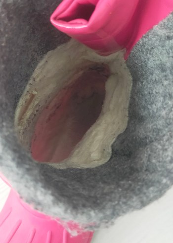 33 Beden pembe Renk Pembe Kız Çocuk Lastik Botlar