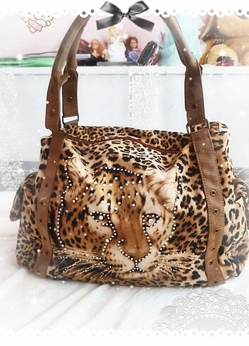 y2k trashy bimbo it girl leopar çanta