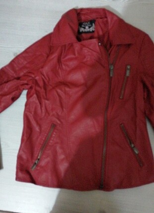 Bordo 38 beden deri ceket