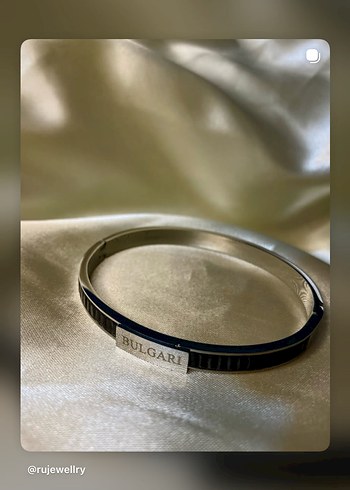 Bvlgari Bulgari Siyah Bileklik