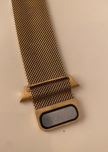 Altın Renkli Minimalist Saat Kayışı - Görsel 2