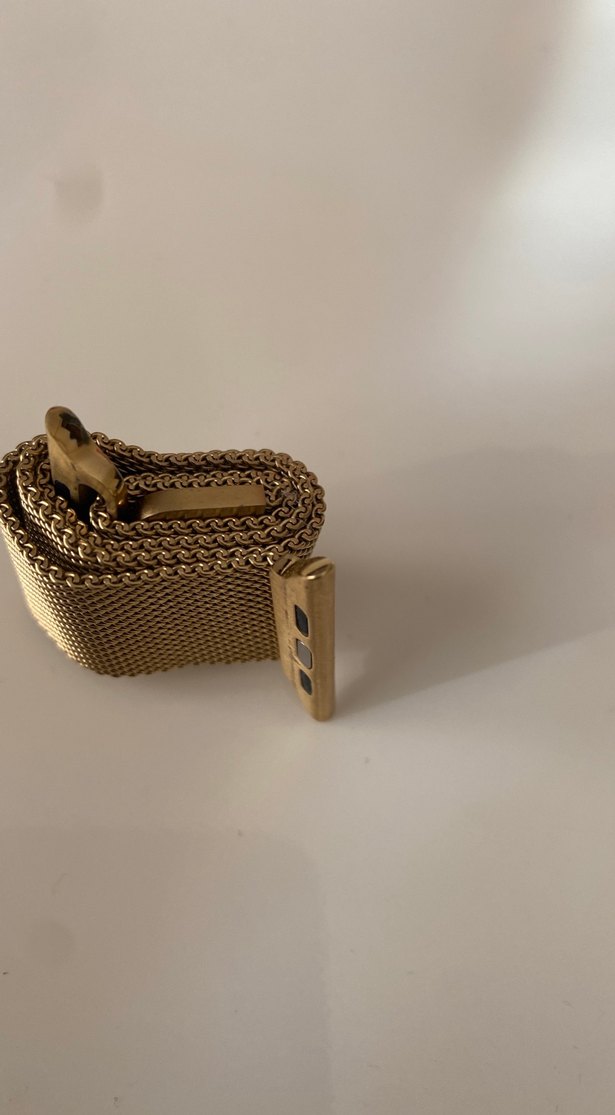 Altın Renkli Minimalist Saat Kayışı - Görsel 4