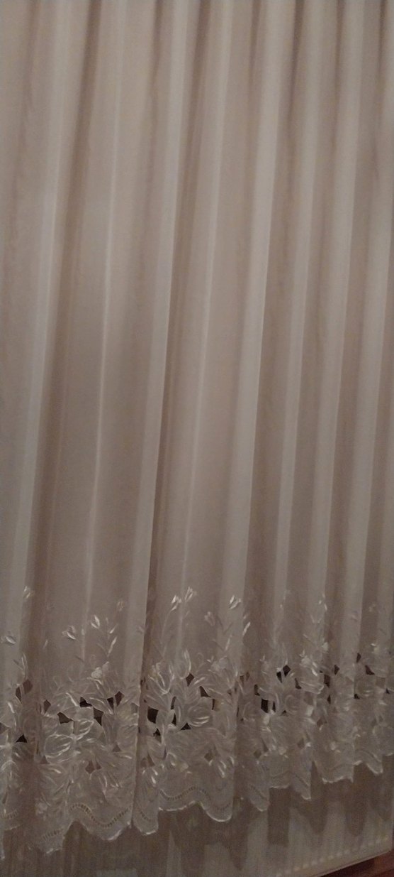 Nakışlı Beyaz Bohem Perde - Görsel 4