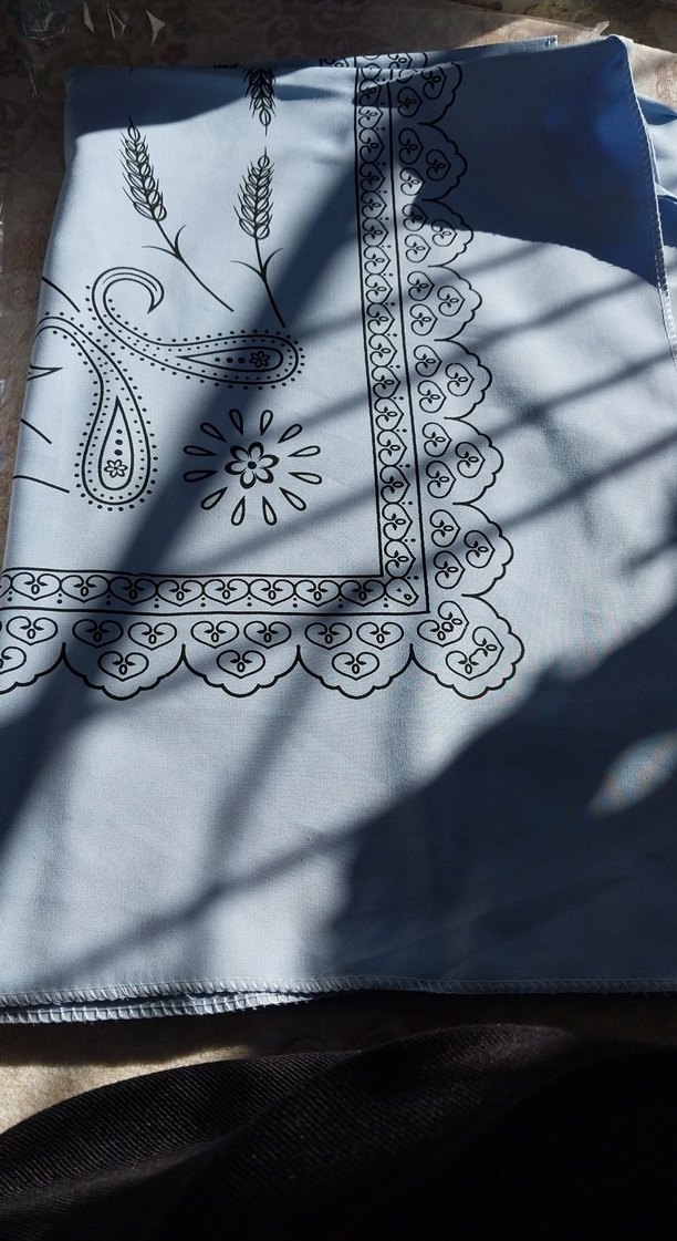 mavi Nakışlı Masa Örtüsü sofra bezi - Görsel 3