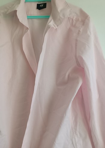 Erkek Açık Pembe Keten Gömlek - Görsel 3