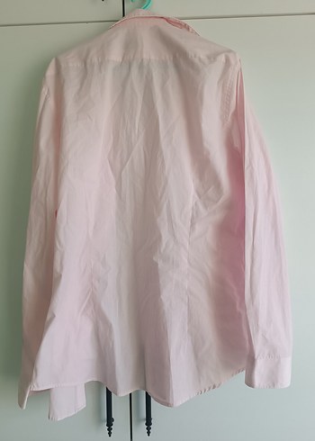 Erkek Açık Pembe Keten Gömlek - Görsel 4