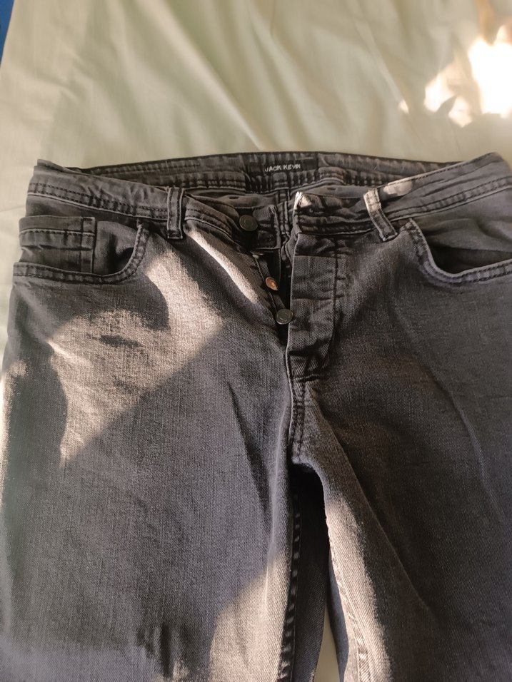 Gri Erkek Denim Bol Kesim Jean - Görsel 2