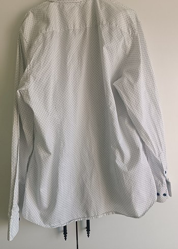 Erkek Beyaz Pamuklu Uzun Kollu Gömlek - Görsel 4