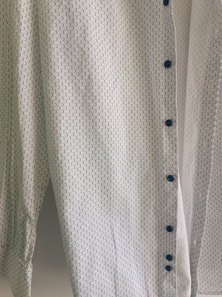 Erkek Beyaz Pamuklu Uzun Kollu Gömlek - Görsel 2