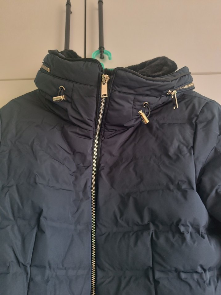 Fermuarlı Siyah Kadın Kışlık Mont - Görsel 3