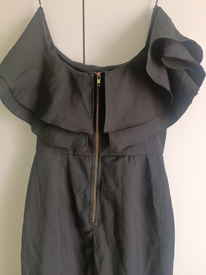 Siyah Straplez Midi Kadın Elbise - Görsel 5