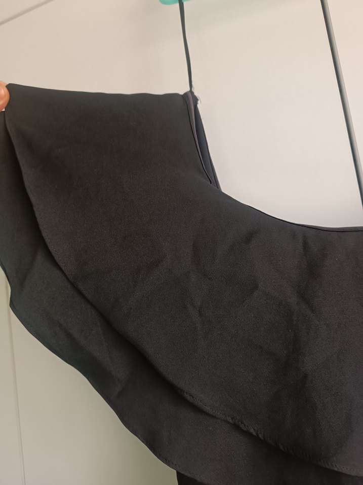 Siyah Straplez Midi Kadın Elbise - Görsel 2