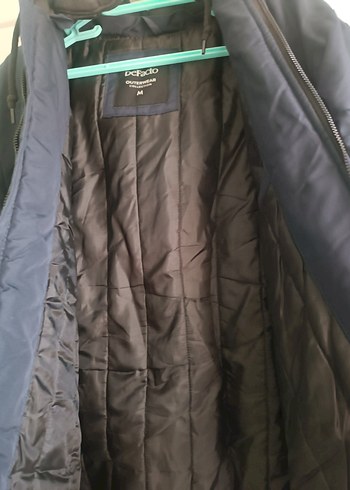 Mavi Kapüşonlu Erkek Bomber Ceket - Görsel 5