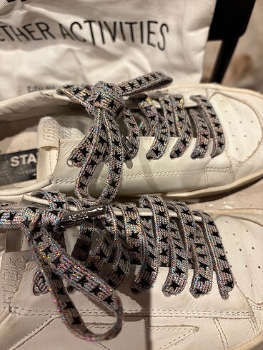 Golden goose stardan kadın beyaz sneaker - Görsel 7