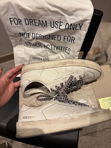 Golden goose stardan kadın beyaz sneaker - Görsel 9