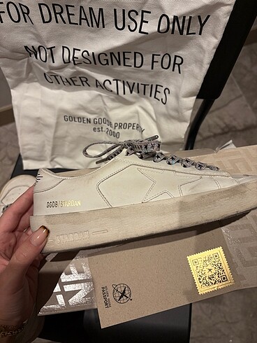 Golden goose stardan kadın beyaz sneaker - Görsel 10