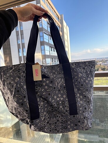 Victoria secret pink çift taraflı çanta - Görsel 3