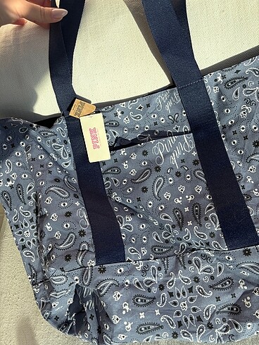 Victoria secret pink çift taraflı çanta - Görsel 5