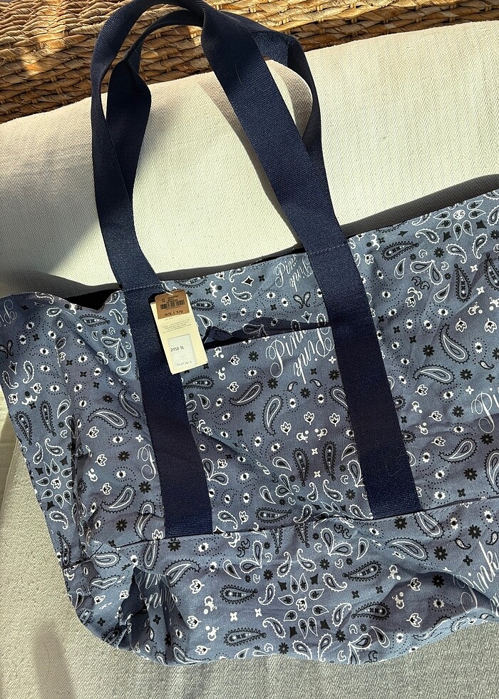 Victoria secret pink çift taraflı çanta - Görsel 4