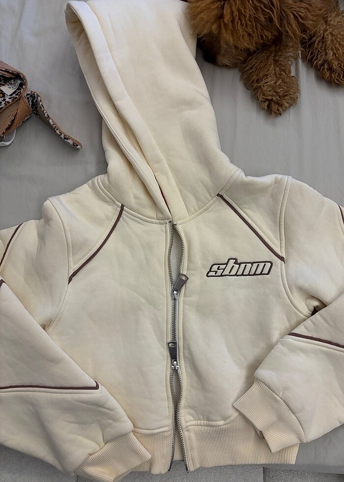 Sbnm cropped hoodie - Görsel 2