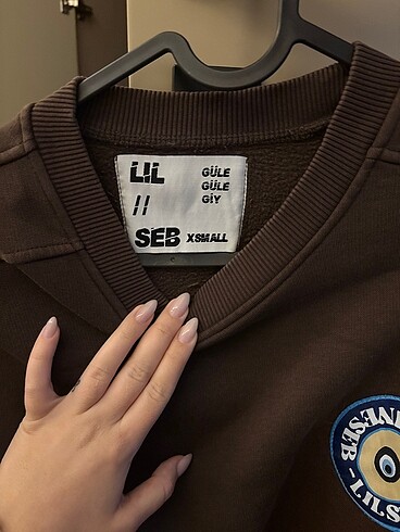 Lil seb koffie sweatshirt - Görsel 5