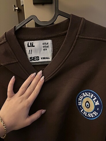 Lil seb koffie sweatshirt - Görsel 6