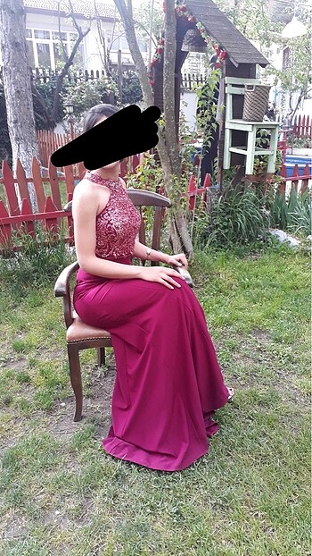 Fuşya abiye - Görsel 3