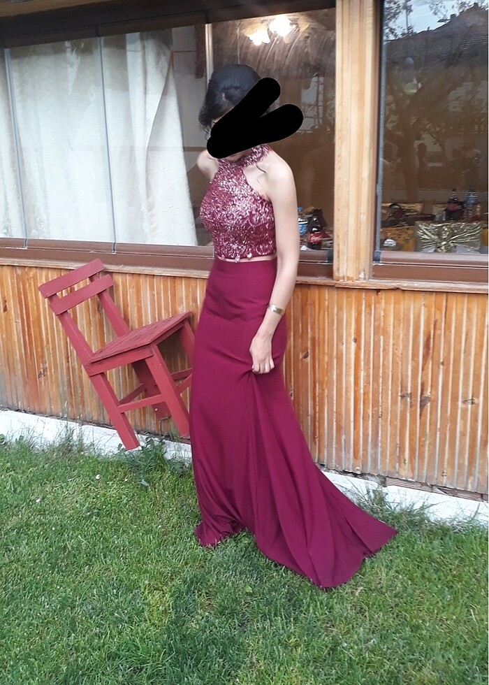 Fuşya abiye - Görsel 2