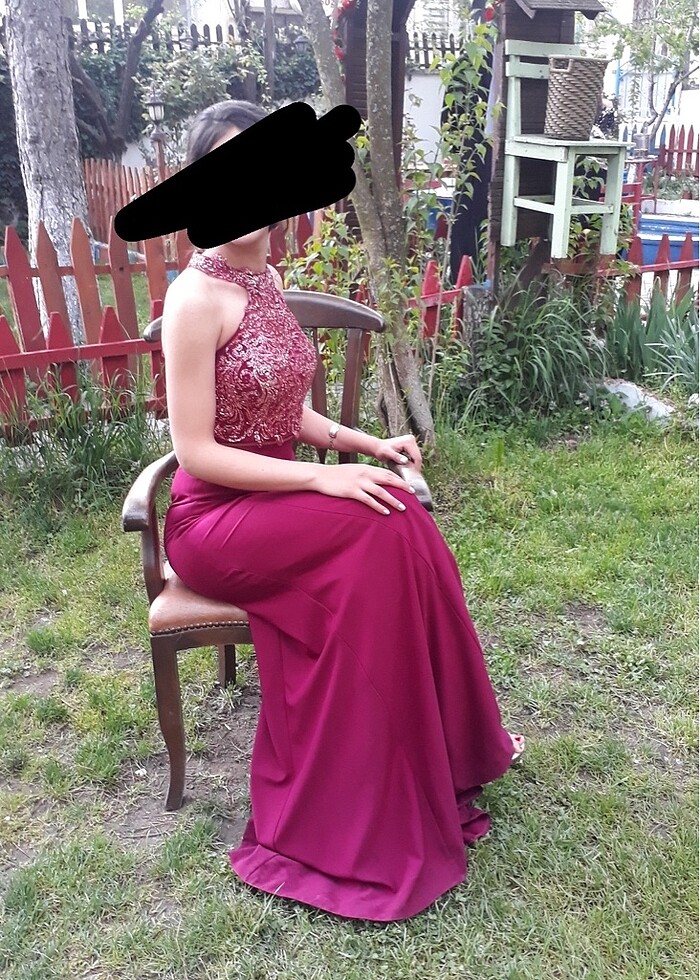 Fuşya abiye - Görsel 3