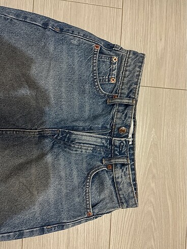 xs Beden mavi Renk Stradivarius kot mini etek
