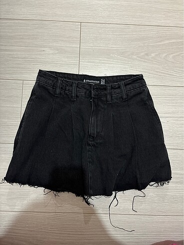 Stradivarius Siyah koy şortlu etek