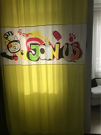Çocuk odası, oturma odası fon perde