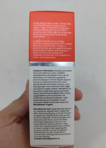 Diğer EliaMora SPF 50 Güneş Kremi ve Nemlendirici